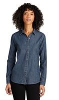 Ladies Long Sleeve Perfect Denim Shirt