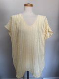 Intricate Textured Knit Pattern Top