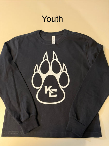 Wolves Bella Canvas Heavy Weight Long Sleeve Youth Tshirt