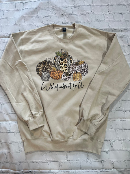 Wild About Fall Crew Neck Sweatshirt