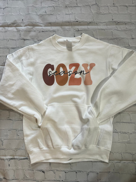 Cozy Season Crewneck Pocket Sweatshirt