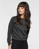 Black Leopard Boxy Fleece Crew Neck Sweatshirt