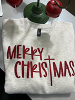 Merry Christmas Sparkle Crew Neck