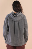 Washed Denim Hoodie