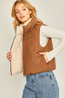 Woven Reversable Solid Vest