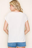 Short Sleeve Colorblock Top