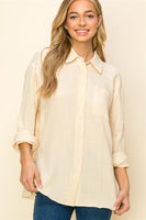 Gauze Button Down Linen