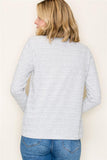 Long Sleeve Space Dye Pullover Top