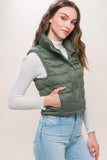 High Neck Packable Puffer Vest