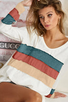 Colorblock Long Sleeve Top