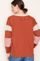 Mixed Stripe Colorblock Top