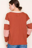 Mixed Stripe Colorblock Top