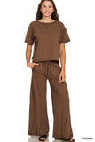 Cotton Short Sleeve Tee and Pant Set