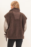 Teddy Sherpa Oversized Vest