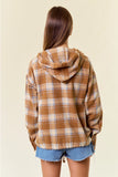 Flannel Plaid Pullover Hoodie