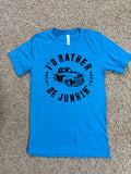 I'd Rather Be Junking Grey Short Sleeve Tshirt