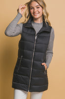 Longer Length Puffer Vest