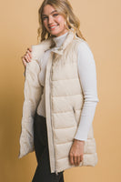 Longer Length Puffer Vest