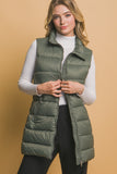 Longer Length Puffer Vest