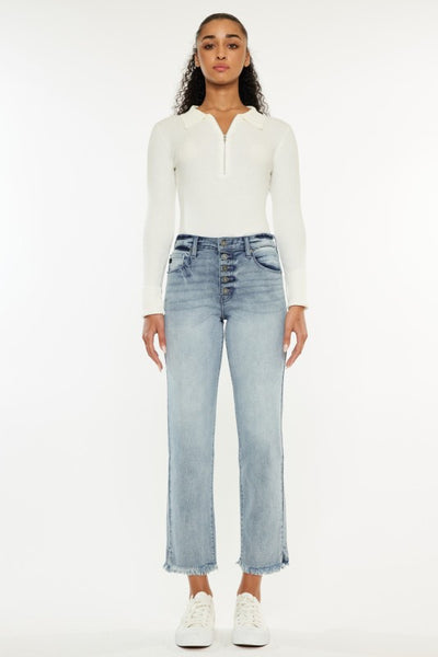 High Rise Straight Fit KanCan Jean