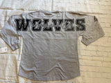 Wolves Game Day Long Sleeve Large Logo Jersey