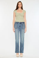 KanCan Mid Rise Slim Straight Trouser Pocket Jean