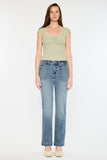KanCan Mid Rise Slim Straight Trouser Pocket Jean