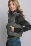 Cropped Puffer Vest