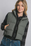 Cropped Puffer Vest