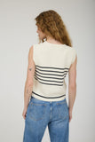 Striped Button Knit Vest