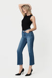 High Rise Kick Flare Denim