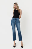 High Rise Kick Flare Denim