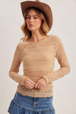 Floral Lace Sheer Top