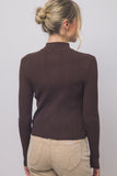 Ribbed Zip Up Sweater