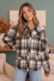 Plaid Flannel Button Down Shacket