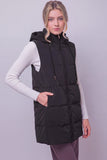 Sleevless Long Puffer Vest