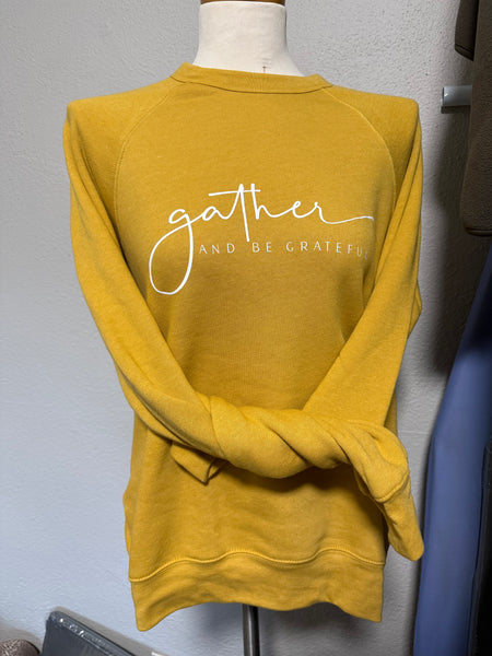 Gather Sponge Fleece Crew Neck Sweatshirt