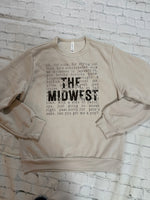 Midwest Sponge Fleece Crew Neck Sweatshirt
