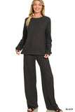 Soft Hacci Pullover & Pants Set