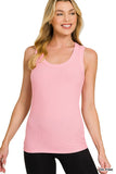Ribbed Scoop Tank Top