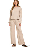 French Rib Pullover and Pants Set