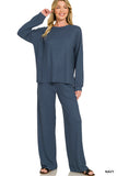 Soft Hacci Pullover & Pants Set
