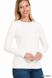 Microfiber Long Sleeve Round Neck Tee