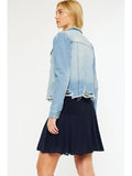 KanCan Princess Sleeve Denim Jacket