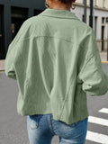 Corduroy Button Front Jacket