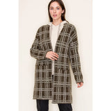Long Sleeve Open Front Cardigan Coat