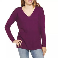 V-Neck Center Seam Super Soft Sweater