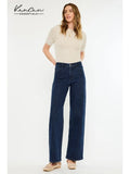 Mid Rise KanCan Wide Leg Dark Jean