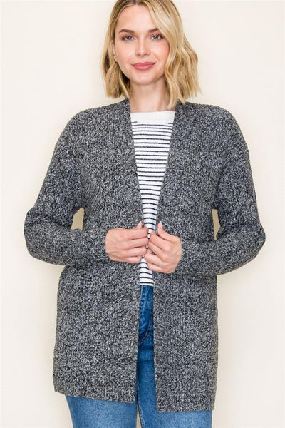 2 Tone Charcoal Cozy Sweater