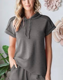 Short Sleeve Scuba Hoodie